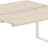 Стол Norden 320x143.8x75 AG.126.AR.L.72.WH (белый/серебристый/акация равелло)