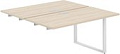 Стол Norden 320x143.8x75 AG.126.AR.L.72.WH (белый/серебристый/акация равелло)