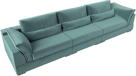 Диван Mebelico Пекин Long 115448 (велюр, бирюзовый)