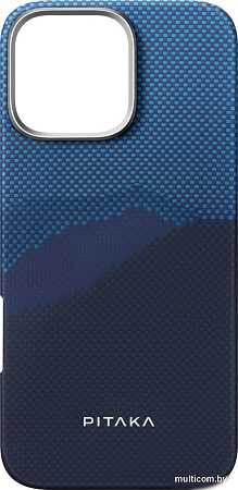 Чехол для телефона Pitaka StarPeak Tactile Woven для iPhone 16 Pro Max (темно-синий)