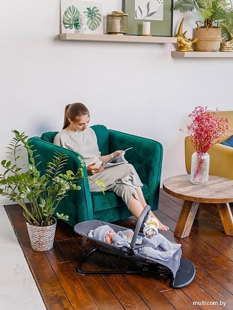 Шезлонг Amarobaby Baby Time AB21-25BT/09 (черный)