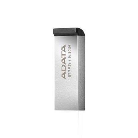 USB Flash ADATA UR350 64GB UR350-64G-RSR/BK (серебристый/черный)