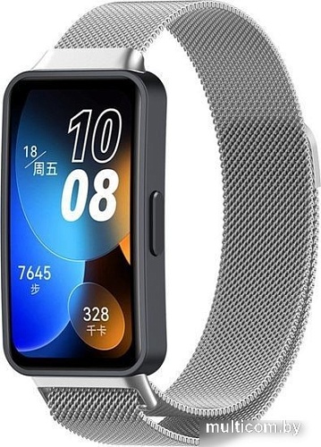 Браслет Rumi Milanese loop металлический для Huawei Band 8 (серебристый)