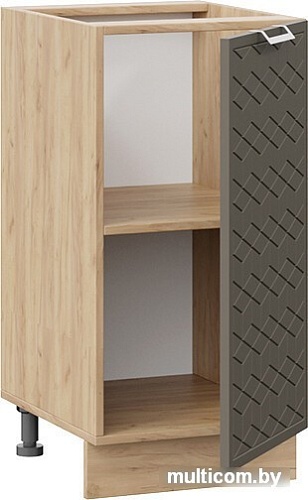 Шкаф навесной Трия Беатрис 1Н4 (дуб крафт золотой/холст вулкан)