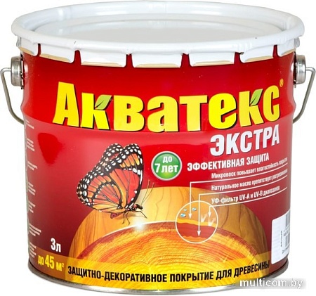 Пропитка Акватекс Экстра (сосна, 3 л)