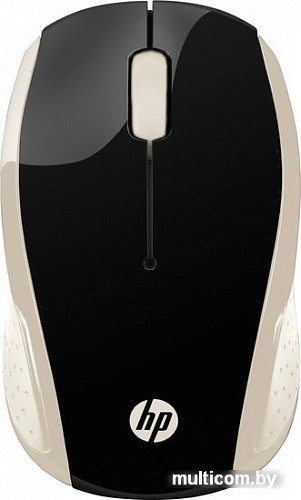 Мышь HP 200 (черный/золотистый)
