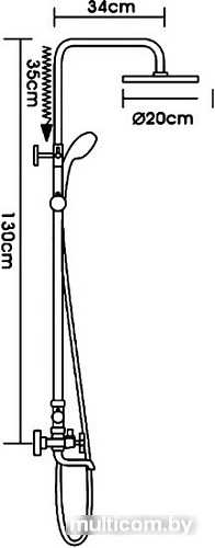 Душевая система FRAP R24131
