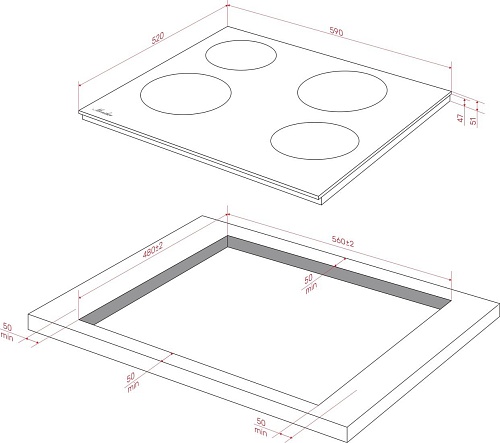 Варочная панель Monsher MHE 6003