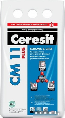 Клей для плитки Ceresit CM 11 Plus (5 кг)