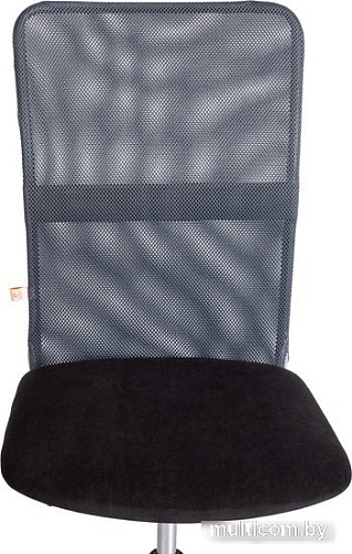Кресло TetChair Star флок/ткань (черный/серый, 35/W-12)