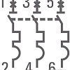Выключатель автоматический EKF 3P 1А (C) 4.5kA ВА 47-63 mcb4763-3-01C-pro