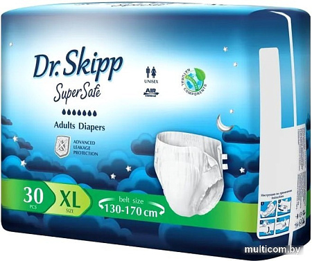 Подгузники для взрослых Dr.Skipp Super Safe XL-4 (30 шт)