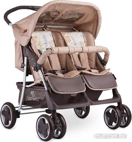 Коляска прогулочная «книга» Lorelli Twin 2019 (beige bear party)
