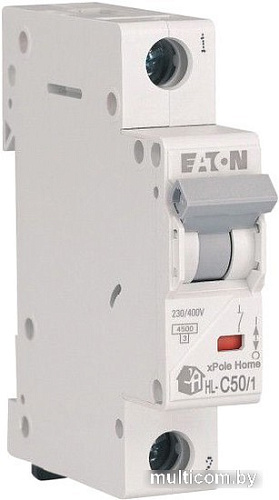 Выключатель автоматический Eaton HL-C501 1P 50A C 4.5кA 1M 194736