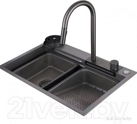 Кухонная мойка Abber Wasser Kreis AF2194NG (никель)