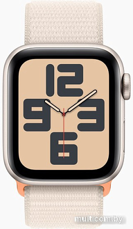 Умные часы Apple Watch SE 2 40 мм (алюминиевый корпус, звездный свет/звездный свет, нейлоновый ремешок)