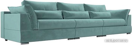 Диван Mebelico Пекин Long 115448 (велюр, бирюзовый)