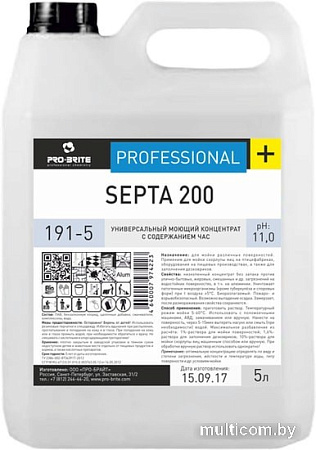 Универсальное средство Pro-Brite Septa 200 5 л