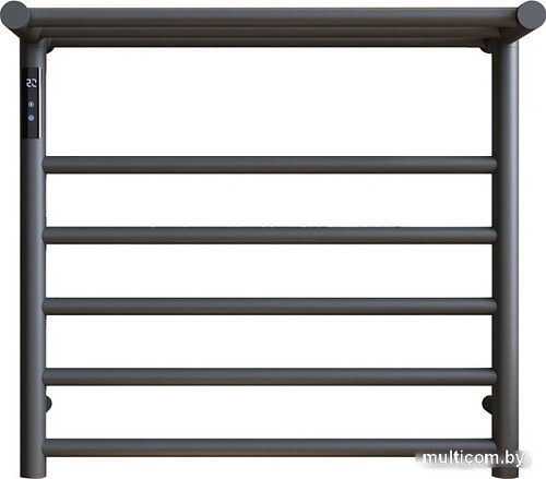 Полотенцесушитель Maxonor PL-TRE03-55-5-3 с полкой (серый, подключение слева)