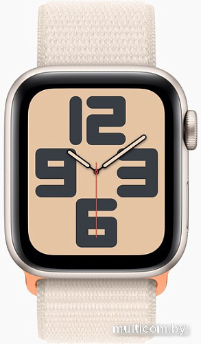 Умные часы Apple Watch SE 2 40 мм (алюминиевый корпус, звездный свет/звездный свет, нейлоновый ремешок)