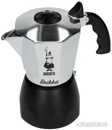 Гейзерная кофеварка Bialetti Brikka 2020 (черный, 4 порции)