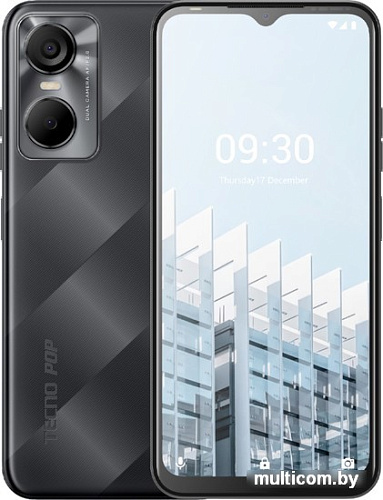 Смартфон Tecno Pop 6 Pro 2GB/32GB (мощный черный)