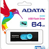 USB Flash A-Data UV220 64GB (черный/голубой)