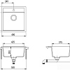 Кухонная мойка Aquasanita Tesa SQT100W (графит 222)