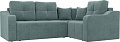 Угловой диван Mebelico Кембридж угловой 108811 (правый, велюр, бирюзовый)