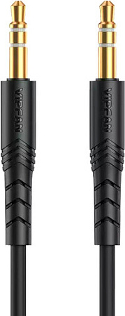 Кабель Vipfan L04 3.5 мм - 3.5 мм (1 м, черный)