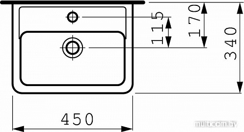 Умывальник Laufen PRO 811951 45x34