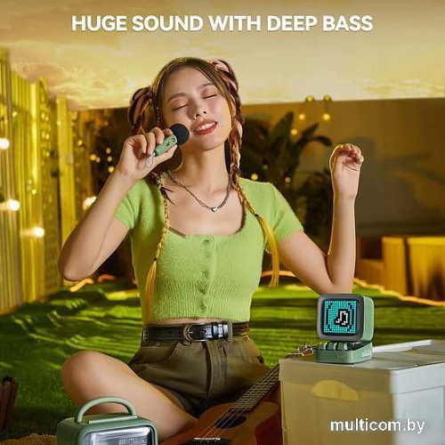 Беспроводная колонка Divoom Ditoo-Mic (зеленый)