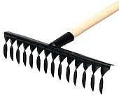 Грабли зубчатые ЧистоОпт витые металлические 14 зубьев