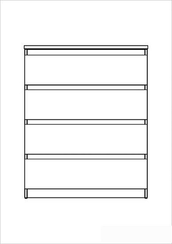 Комод Mio Tesoro Мальта 4 ящика 80x99 2.05.02.070.5 (дуб венге)