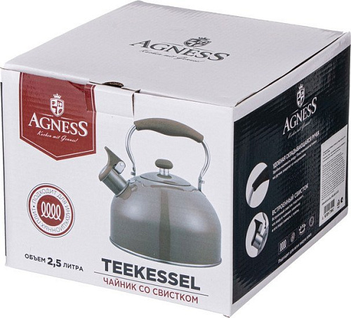 Чайник со свистком Agness 937-904