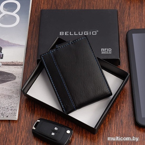 Кошелек Bellugio ZM-37R-035 (черный/синий)
