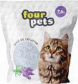 Наполнитель для туалета Four Pets силикагелевый с лавандой 7.6 л