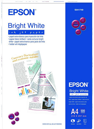 Фотобумага Epson Bright White Ink Jet Paper A4 90г/м2 50л (C13S041749)