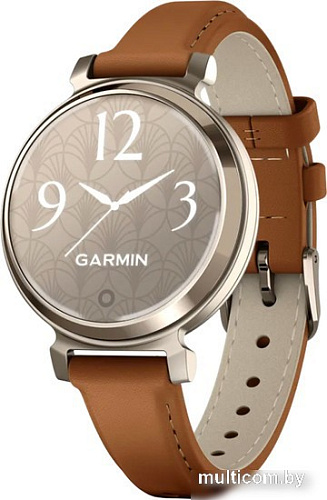 Умные часы Garmin Lily 2 Classic (кремовое золото/коричневый)