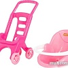Коляска для кукол Полесье Pink Line 2х1 44525
