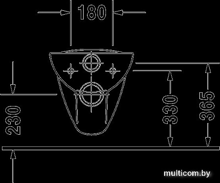 Унитаз Duravit D-Code (253509)