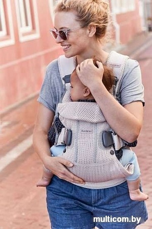Рюкзак-переноска BabyBjorn One Air Mesh (жемчужно-розовый)