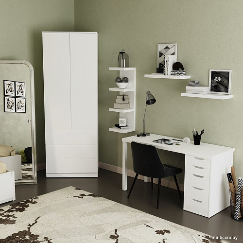 Шкаф распашной Mebelain Варма Stor 80 (белый)