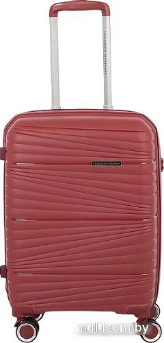 Чемодан-спиннер Francesco Molinary 338-PP802-3-20 (бордовый)