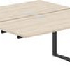 Стол Norden Приставка 320x143.8x75 AG.126.AR.L.72.AN (антрацит/серебро/акация равелло)