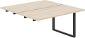 Стол Norden Приставка 320x143.8x75 AG.126.AR.L.72.AN (антрацит/серебро/акация равелло)
