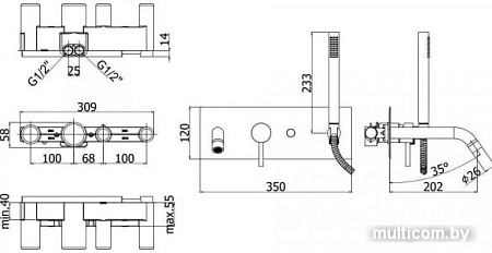 Смеситель Paffoni Light LIG001CR