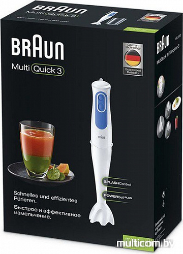 Погружной блендер Braun MQ 3000 WH Smoothie