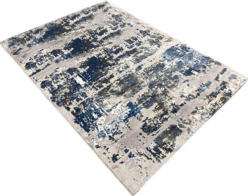 Ковер для жилой комнаты Radjab Carpet Палермо прямоугольник R514A 10648RK 1.4x2 (light grey/blue)