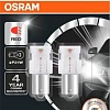 Светодиодная лампа Osram W21/5W LEDriving Red 2шт